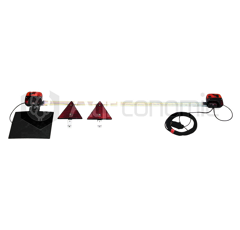 Rampe d'éclairage métallique câble 8,5 m réglable 1,2 à 1,6 m adaptable