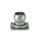 Bride carrée 150 x 150 mm galva sphérique mâle