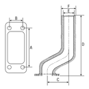 Raccord d'échappement DEUTZ adaptable 04338282
