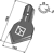 Reja standard para cultivador EINBOCK 15-140 adaptable - Blacksteel©