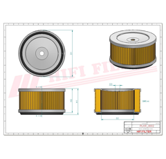 Filtre à air adaptable HIFI FILTER SC50009