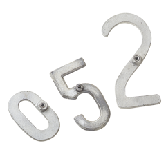 Série de numéros à marquer en aluminium 10 cm - KAMER