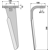 Dent gauche pour herse rotative CELLI 6226041 adaptable 