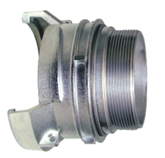 Raccord pompier fileté mâle avec verrou ø 50 x 2" en inox