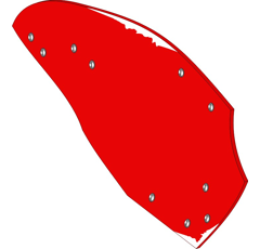 Streichblech-Hinterteil - rechts KK063261M Kverneland by Muzzi Industrie