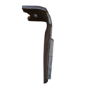 Dent de herse rotative Droite plaquettes carbure, fixation rapide ALPEGO D05650 adaptable
