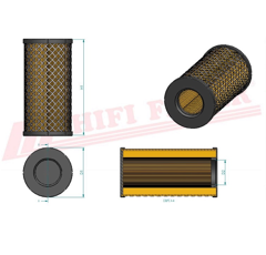 Filtre à air adaptable HIFI FILTER SA12701