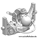 Kugeleinsatz Kugel 80 leichte Bauweise,W= 330 Schwarz 