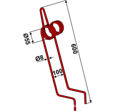 Peigne de semoir 600 mm pour KVERNELAND 495754 adaptable