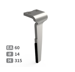 Dent de herse rotative Droite plaquettes carbure HOWARD 182940V adaptable