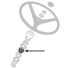 Ecrou à serrage conique pour direction de tracteur MASSEY FERGUSON 1850033M1 adaptable