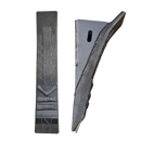 Sabot de décompacteur avec plaquettes carbure et rechargement ALPEGO E06080 adaptable