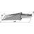 Scharspitze 270 x 65 mm für Grubber DUTZI 10124 Nachbau