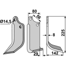 Fräsmesser - rechts MAS03R Maschio by Muzzi