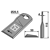 Couteau rotatif droit pour faucheuse KUHN K6804720 adaptable - Blacksteel©