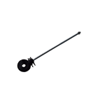 Ring-Isolatoren schwarz, M6-Gw.x 22cm 25er Btl.