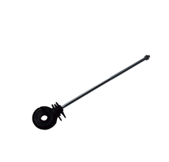 Ring-Isolatoren schwarz, M6-Gw.x 22cm 25er Btl.