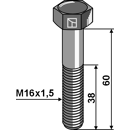 Boulon pour herse rotative ALPEGO 80061675 adaptable