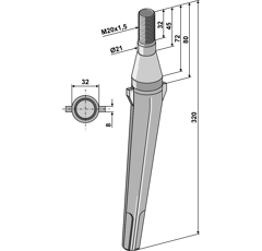 Kreiseleggenzinken - rechts / links RH5 RH  Remac, Slam