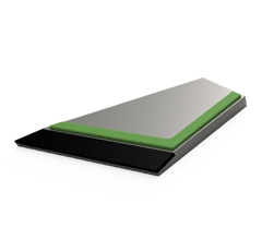 Aileron Gauche à souder avec plaquettes carbure et rechargement PERREIN adaptable