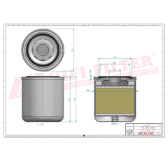 Filtre dessiccateur de freinage adaptable HIFI FILTER TB1374T