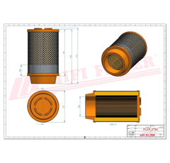 Filtre à air primaire adaptable HIFI FILTER SA17499