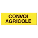Panneau rectangulaire Convoi agricole 1200 x 400 mm aluminium adaptable