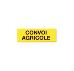 Panneau rectangulaire Convoi agricole 1200 x 400 mm aluminium adaptable