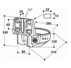 Abreuvoir à tube 1200MS | PATURA
