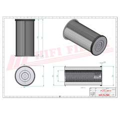 Filtre hydraulique adaptable HIFI FILTER SH52322