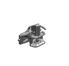 Zugmaul automatisch,W= 330 S32, Ø 38 mm Bolzen, CH-I, Schwarz, Scharmüller