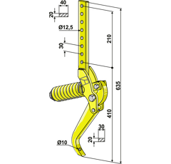 Dent 635 mm pour semoir adaptable