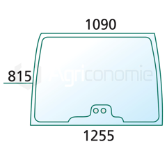 Pare-brise pour machine agricole FENDT G816810040050 adaptable