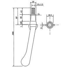 Kreiseleggenzinken Lely 370mm 1169901148 Nachbau