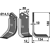 Lame droite pour Fraise/Rotavator CELLI 722547 adaptable - 