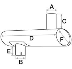 Pot d'échappement CASE IH adaptable A184460