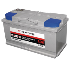 Batterie tracteur 12v 90Ah decharge lente + à droite | TECHNI-POWER