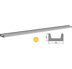 Barre pour épandeur KEMPER 14648 adaptable