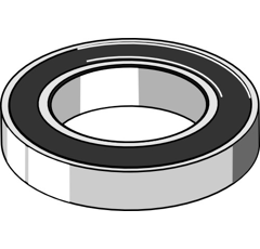 Roulement rainuré à billes pour KVERNELAND 10747 adaptable