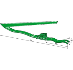 Releveur d'épis ASX100 pour JOHN DEERE AXE23480 adaptable - BlackSteel©