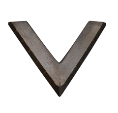 Mise à souder triangulaire carbure pour aileron de bineuse HORSCH 60063332 adaptable