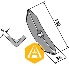 Schar 130 mm Nachbau