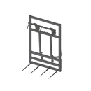 Pic bottes frontal 2000 mmpour type d'attelage FAUCHEUX G adaptable