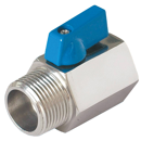 Vanne compacte INOX 63 bars - 1/4" M/F