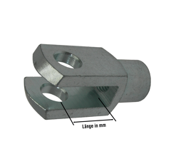 Gabelkopf verzinkt 71752/M 10x40 