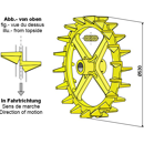 Nockenring Ø 530 mm für Walze VÄDERSTAD 101005 – Nachbau  