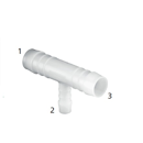 Raccord Té cannelé inégal adaptable