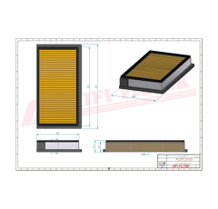 Filtre à air adaptable HIFI FILTER SC17683
