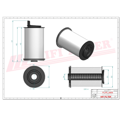 Filtre d'aération adaptable HIFI FILTER SAO6196