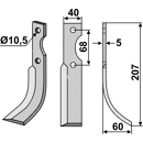 Fräsmesser Rechts 207 x 40 Benassi Nachbau